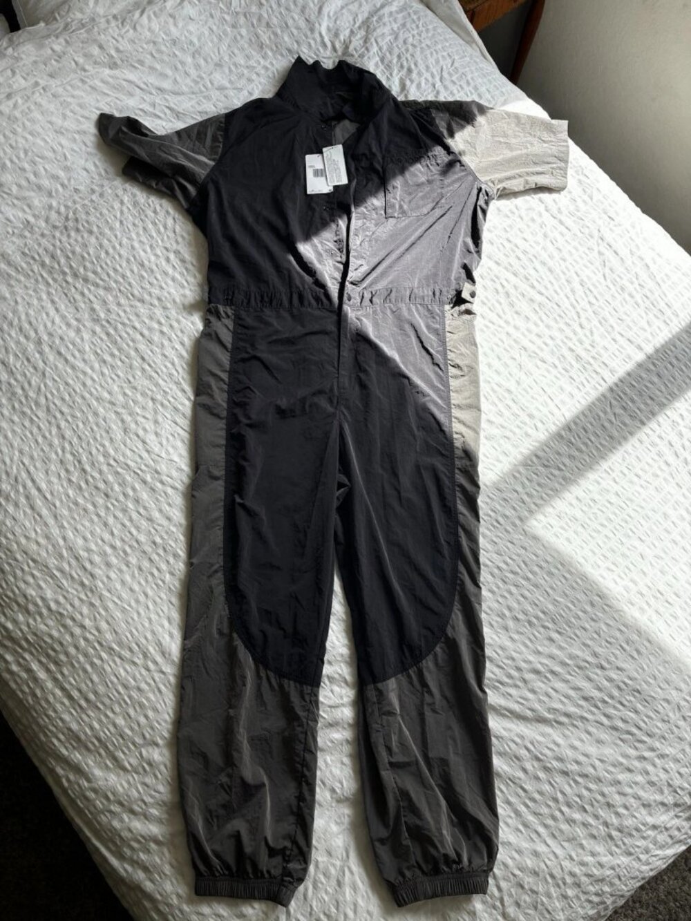 Nike Air Jordan Women's Utility Jumpsuit XXL Black Gray 2XL